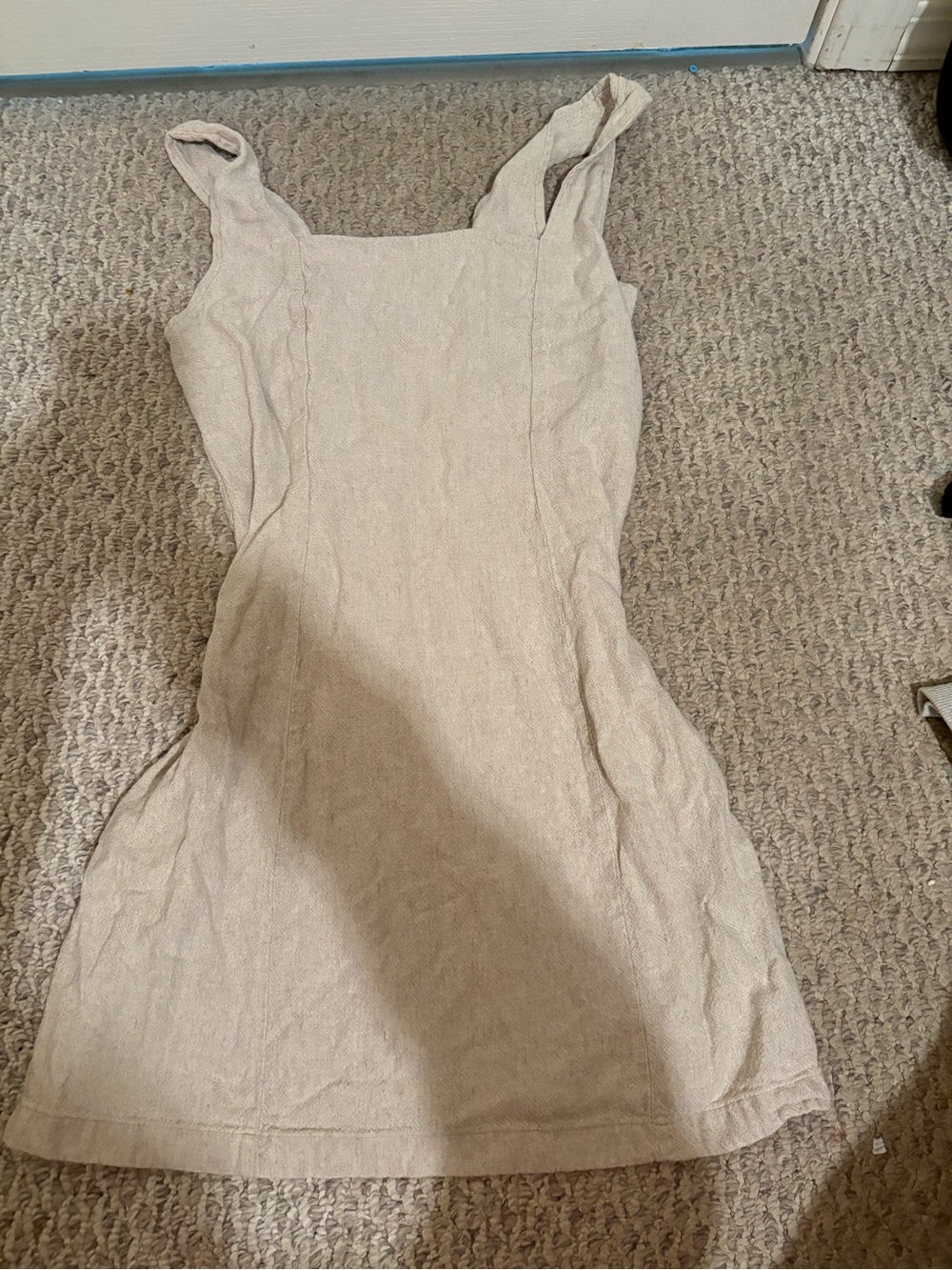 Sleeveless Beige Dress